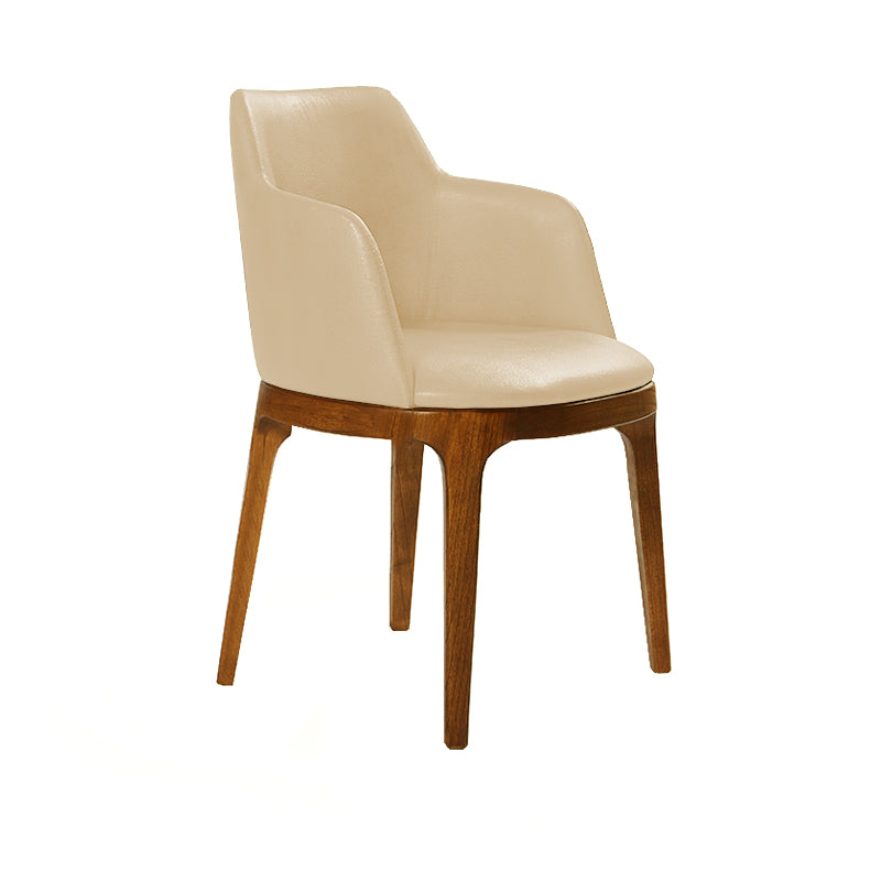Silla Wales con apoyabrazos en Eco Cuero